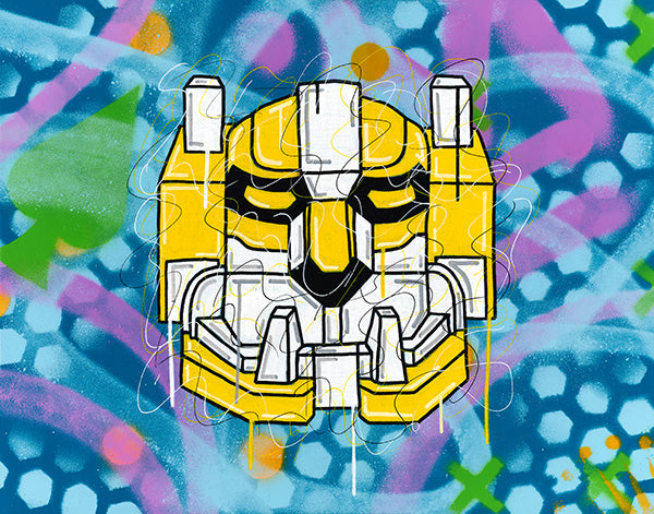 Voltron Graffiti Collection YELLOW Lion by David Ruggeri