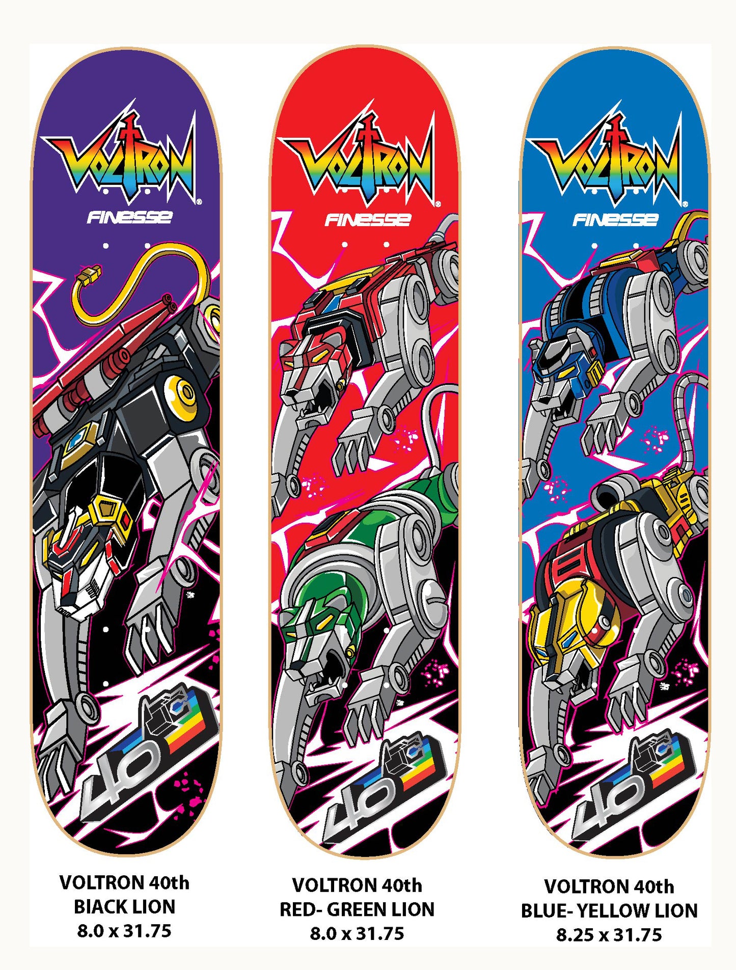 Voltron 40th Black Lion Board BRAND NEW