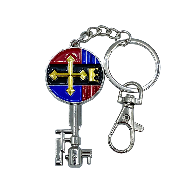 Voltron Silver Lion Key Keychain & Enamel Pin