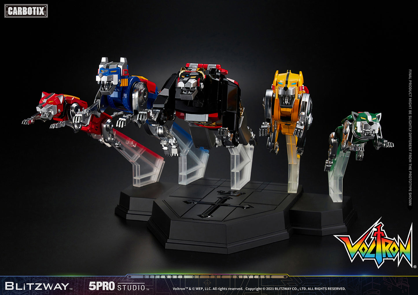 Voltron: Defender of the Universe Carbotix Series by Blitzway