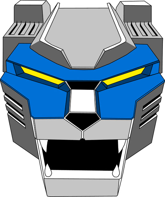 Voltron Blue Lion Face Mask