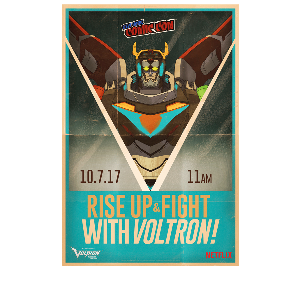 NYCC 17 EXCLUSIVE POSTER VOLTRON