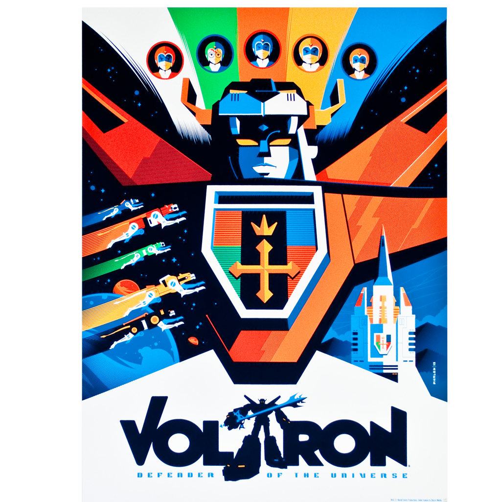 A Voltron Print by Tom Wheelan NOW SHIPPING