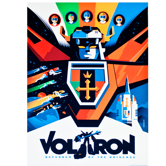 A Voltron Print by Tom Whalen