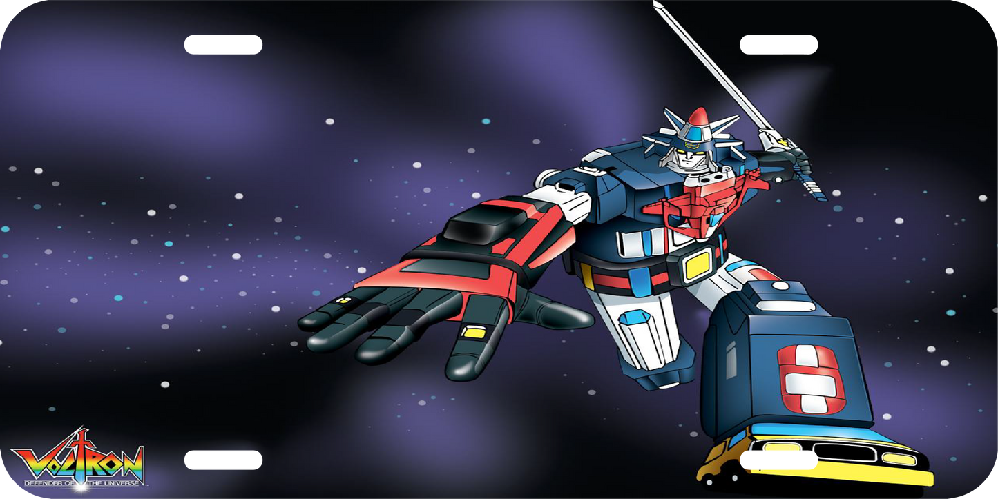 Vehicle Voltron License Plate