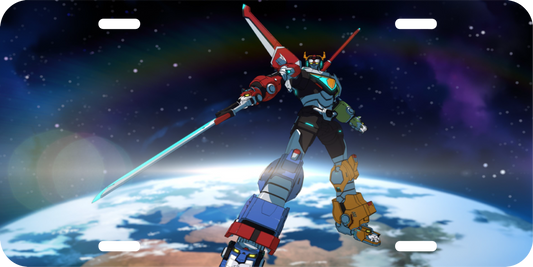 Voltron Legendary Defender License Plate