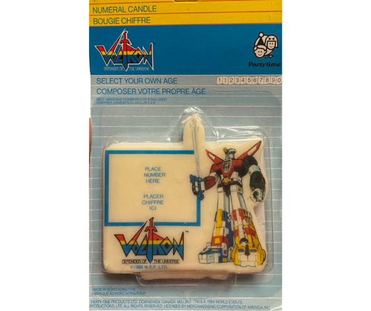 Voltron Retro Birthday Candle