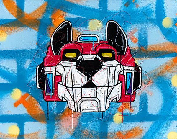 Voltron Graffiti Collection RED Lion by David Ruggeri