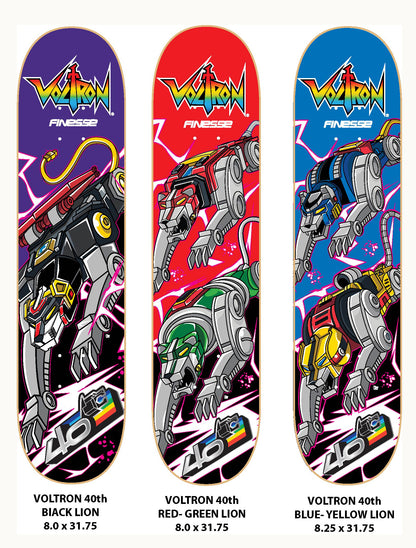 Voltron 40th Blue & Yellow Lion Board BRAND NEW