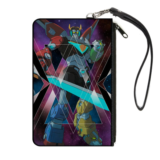 Voltron Legendary Defender Zipper Wallet with strap