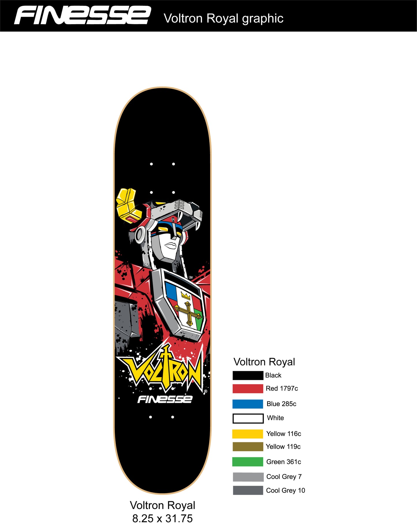 Voltron 2020 Royal Graphic Skateboard