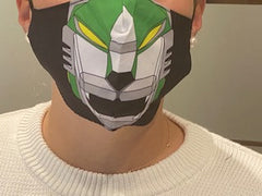 Voltron Green Lion Face Mask
