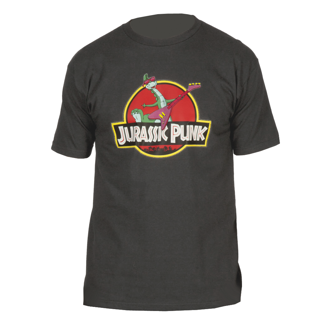 Denver the Last Dinosaur "Jurassic Punk" charcoal gray T-shirt