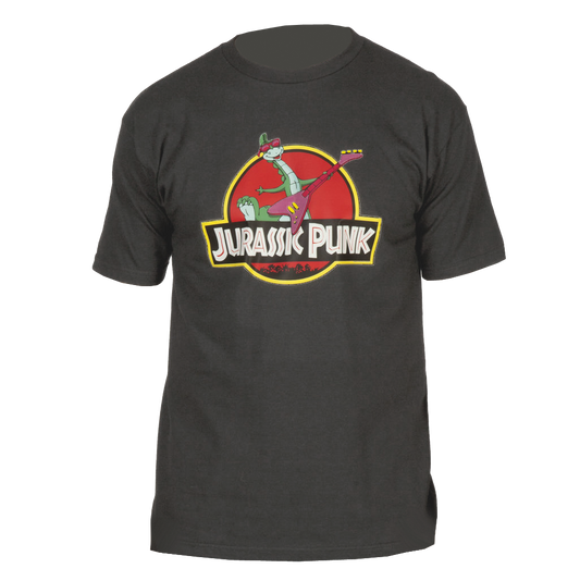 Denver the Last Dinosaur "Jurassic Punk" charcoal gray T-shirt