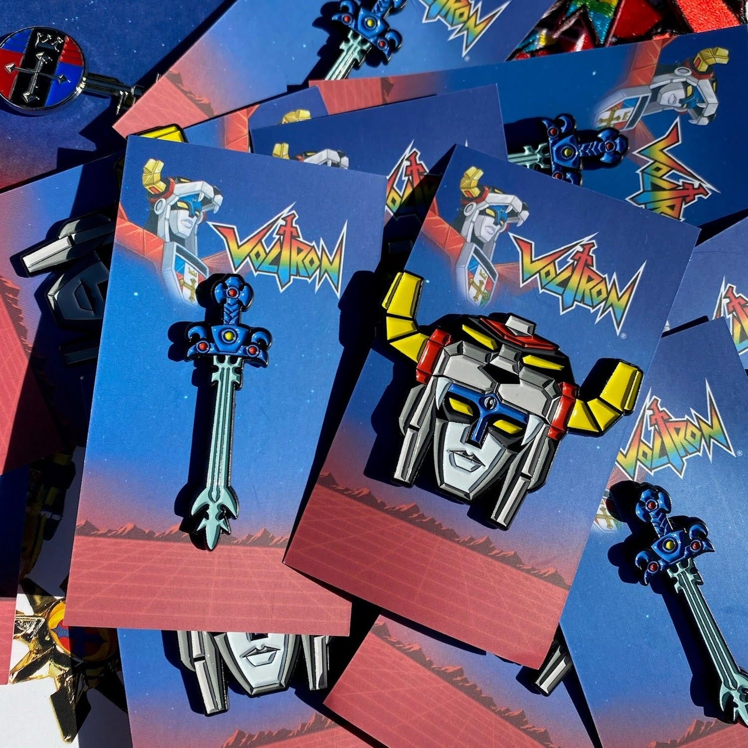 Voltron enamel offers pins helmets and Klance